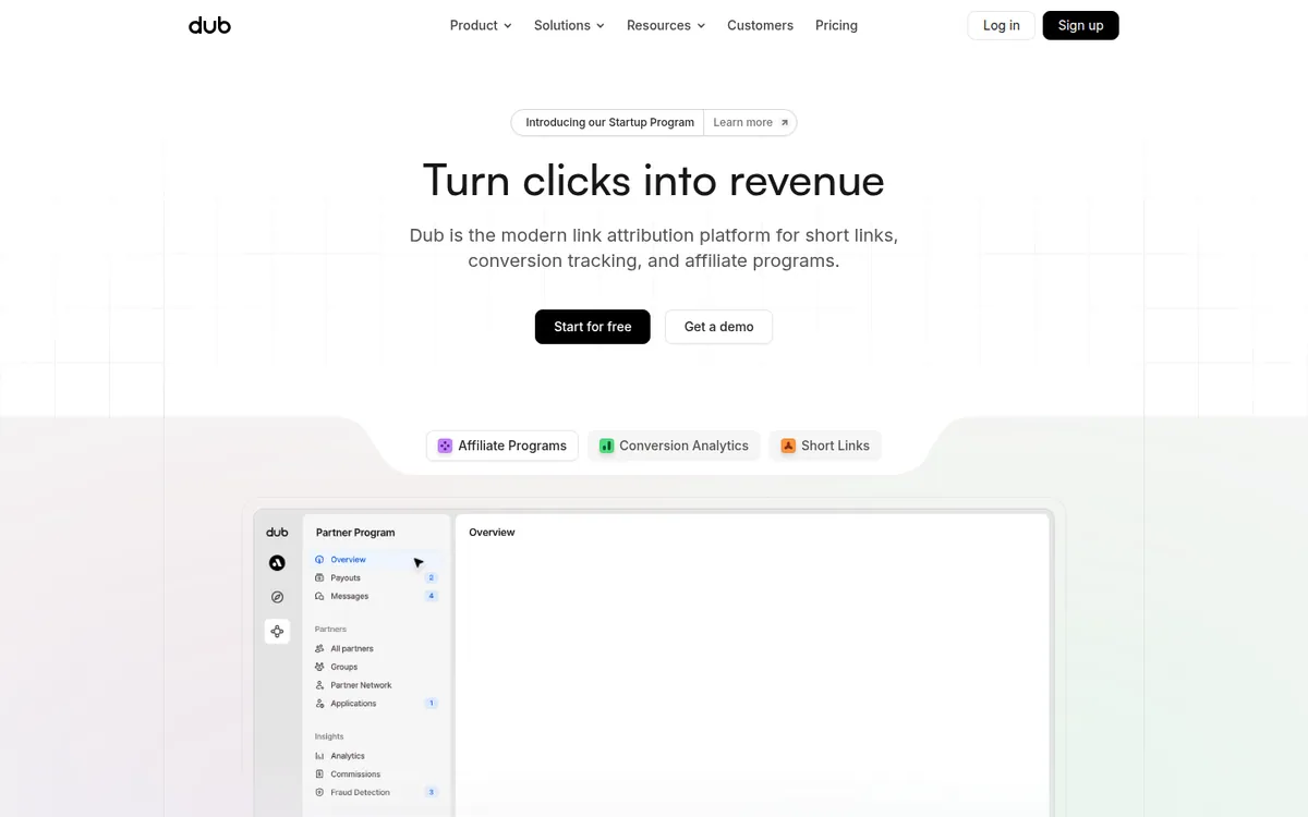 Dub home page